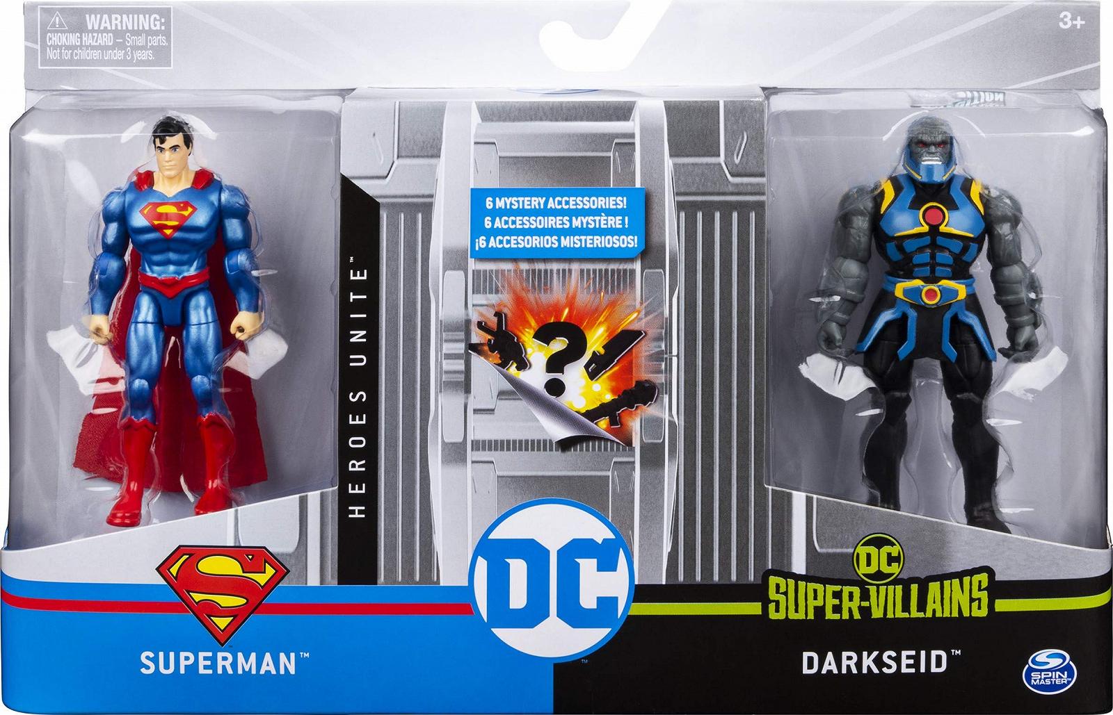 Фігурки DC Comics Superman vs. Darkseid 10 см - набір з 2 шт. з 6 таємничими аксесуарами Adventure 2, фото №2