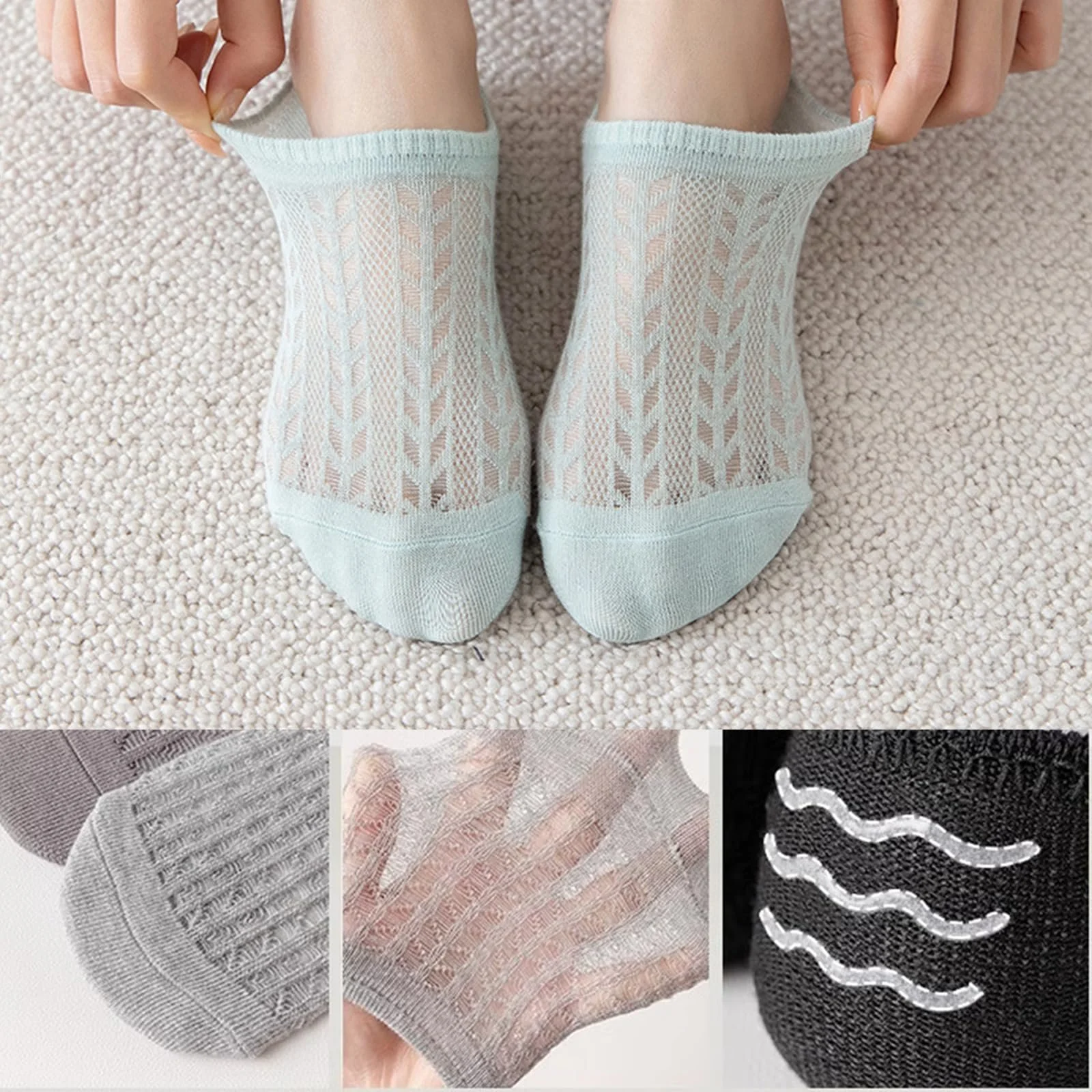 Шкарпетки Безшовні Спортивні Жіночі - 5 пар, фото №3