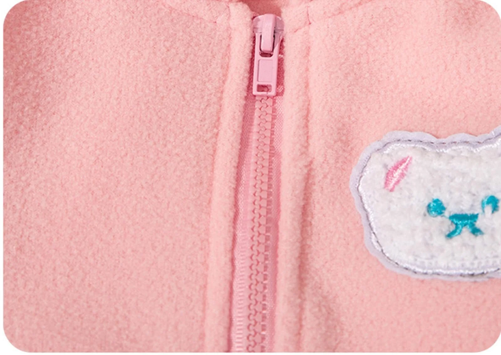 Куртка стеганая для девочек - для малышей, детей, маленьких девочек и мальчиков, верхняя одежда с мишкой, теплая флисовая зимняя куртка на молнии, фото №7 Куртка стеганая для девочек - для малышей, детей, маленьких девочек и мальчиков, верхняя одежда с мишкой, теплая флисовая зимняя куртка на молнии, фото №7