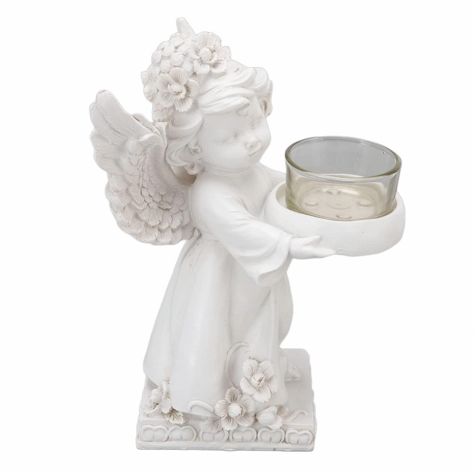 Подсвечник Aladeno Angel Resin 7.09 x 3.94 x 4.72 дюймов Левый тип, фото №2