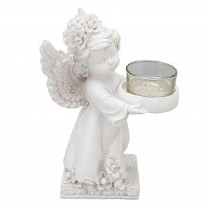 Подсвечник Aladeno Angel Resin 7.09 x 3.94 x 4.72 дюймов Левый тип synthetic.ua - Фото 1