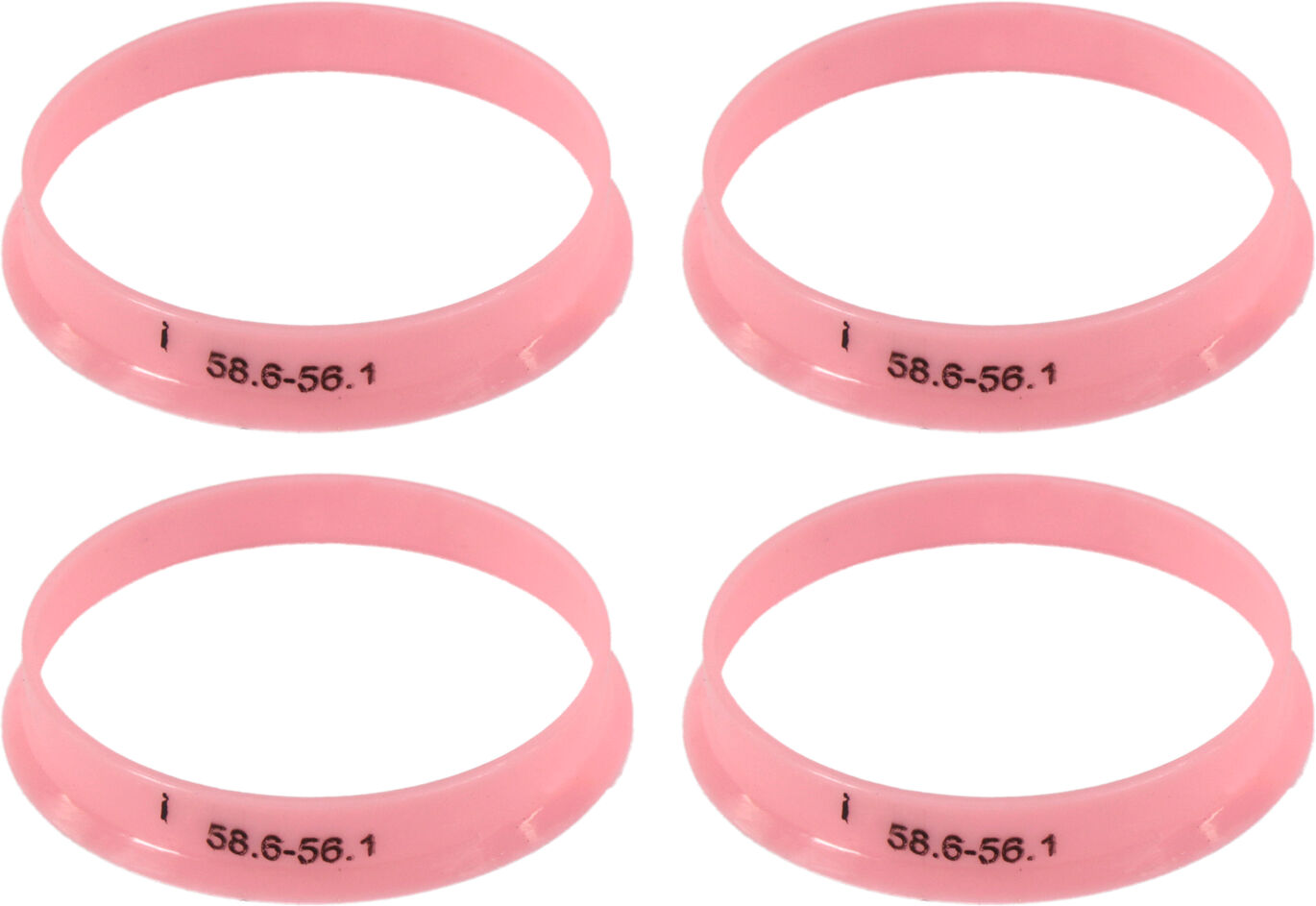 Кільця центрувальні для колісних дисків 58.6-56.1 Walline термопластик WL, фото №1