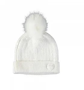 Зимняя шапка с помпоном Le Chic Для девочек Молочно-белый - Фото 1