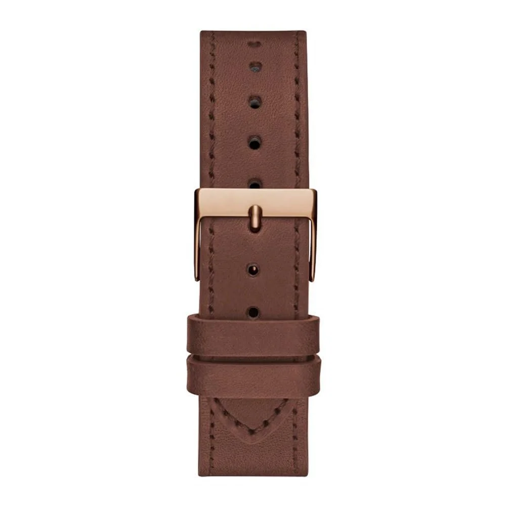 Женские часы Guess 38мм - Коричневый ремешок, циферблат розовое золото, корпус розовое золото, фото №3 Женские часы Guess 38мм - Коричневый ремешок, циферблат розовое золото, корпус розовое золото, фото №3