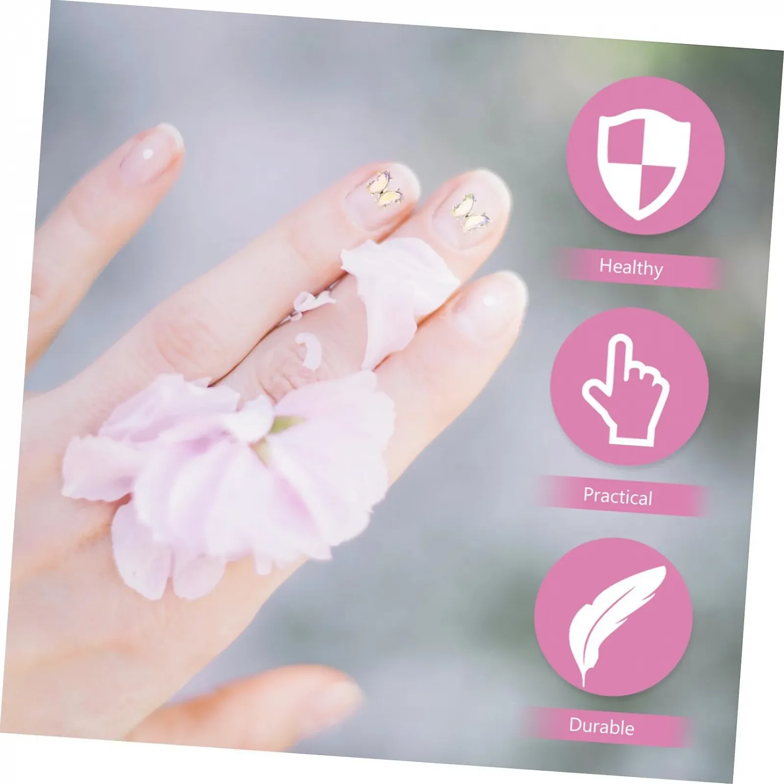 Украшение для ногтей Бабочка FRCOLOR 36 шт., подвеска для маникюра, стразы, украшения для ногтей, бриллиантовые орнаменты, украшения для маникюра, аксессуары для ногтей, 3D цинк, фото №8