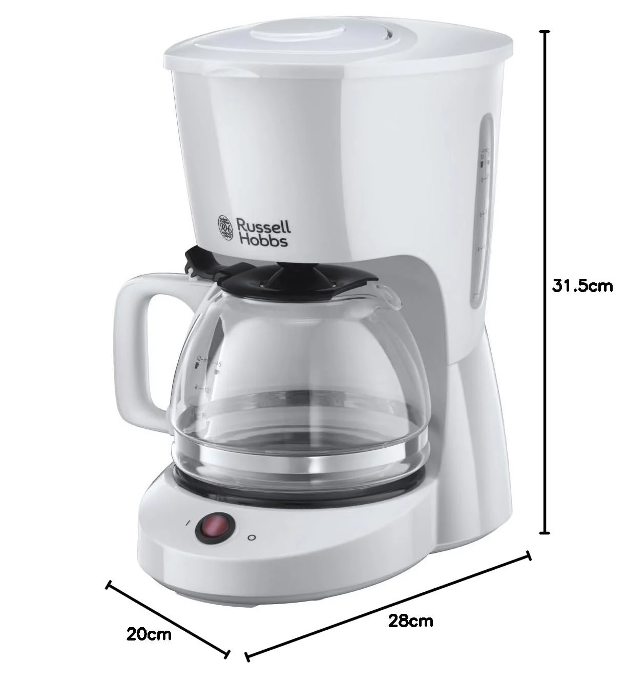 Капельная кофеварка Russell Hobbs 22610–56 1.25 л 10 чашек Белая, фото №8