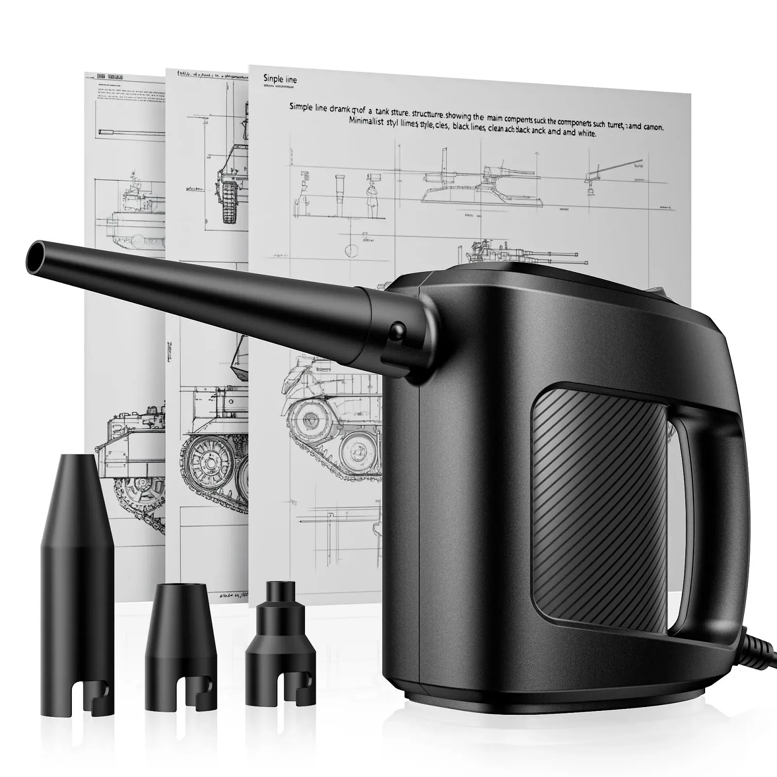 Електрична повітродувка Armour Aesthetics 75 миль/год 550 Вт 770 г, фото №1 Електрична повітродувка Armour Aesthetics 75 миль/год 550 Вт 770 г, фото №1