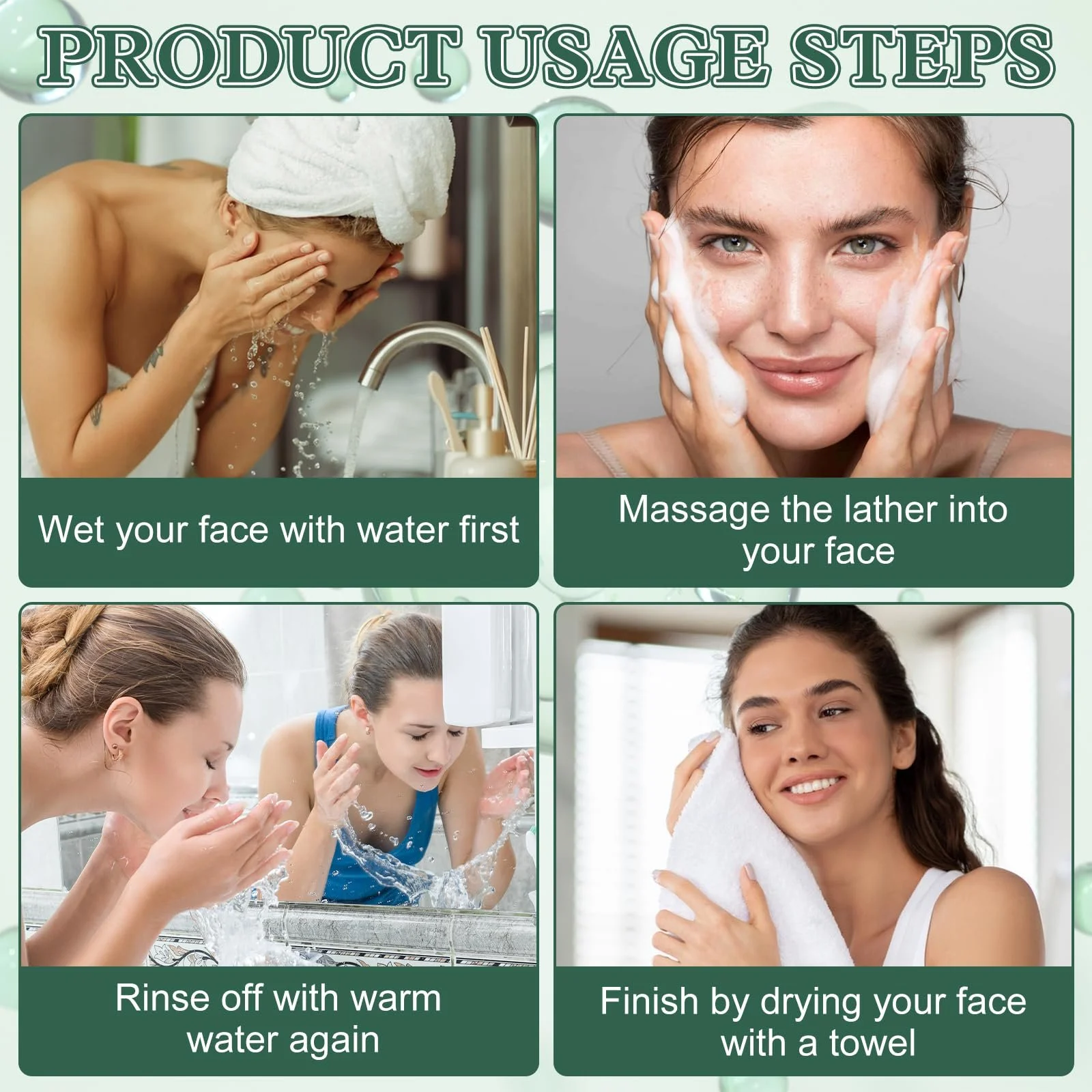 Пенка для умывания Heartleaf Очищающая пенка для лица Очищающий гель для умывания Гель для умывания для ежедневного очищения кожи, фото №3