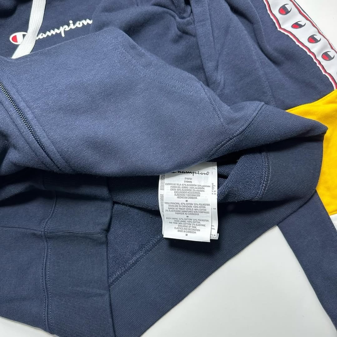 Джемпер Legacy Retro-Sport Heavy Spring Terry Full Zip 219751-BS501 Champion Темно-синій S, фото №4