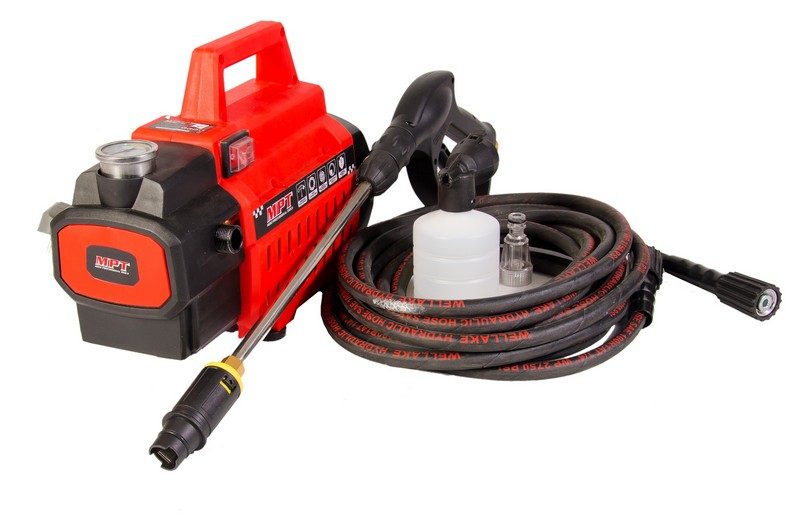 Мийка високого тиску MPT PROFI 125 Bar 1600 Вт 6.5 л/хв мідна обмотка пінна насадка MHPW1603, фото №1
