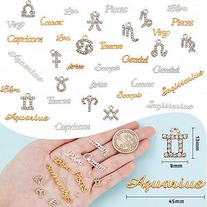 Стрази для нігтів NICENEEDED Набір 108 шт, Золото та Срібло Сузір'я synthetic.ua - Фото 1