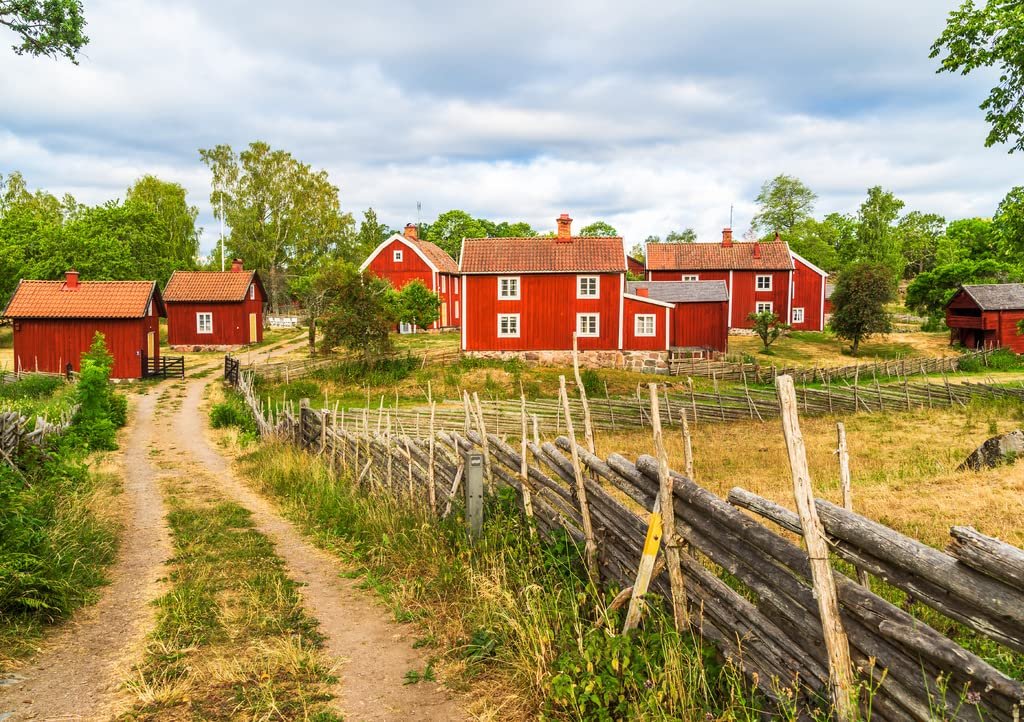 Пазл Lais Puzzle The historic village of Stensjo in Smaland 1000 деталей, фото №3 Пазл Lais Puzzle The historic village of Stensjo in Smaland 1000 деталей, фото №3