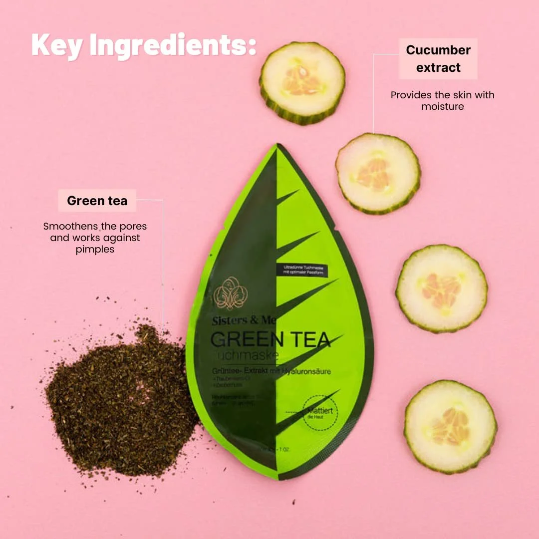 Тканинна маска Sisters & Me Зелений, фото №4