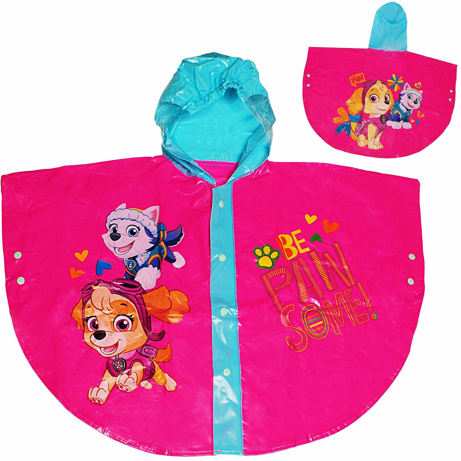 Дитячий плащ-пончо Paw Patrol Skye & Everest Розмір 128-146 Рожевий/різнокольоровий, фото №4 Дитячий плащ-пончо Paw Patrol Skye & Everest Розмір 128-146 Рожевий/різнокольоровий, фото №4