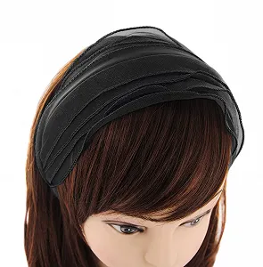 Обруч на голову Широка axy Серія HRM2 Чорний synthetic.ua - Фото 1