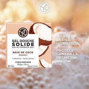 Твердый гель для душа Yves Rocher Coconut 100 г synthetic.ua - Фото 1