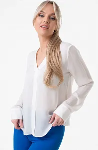 Женская шолковая блузка Marciano by Guess Белый - 42 - Фото 1