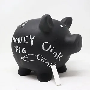 Копилка Керамическая для маркировки Chalkboard synthetic.ua - Фото 1