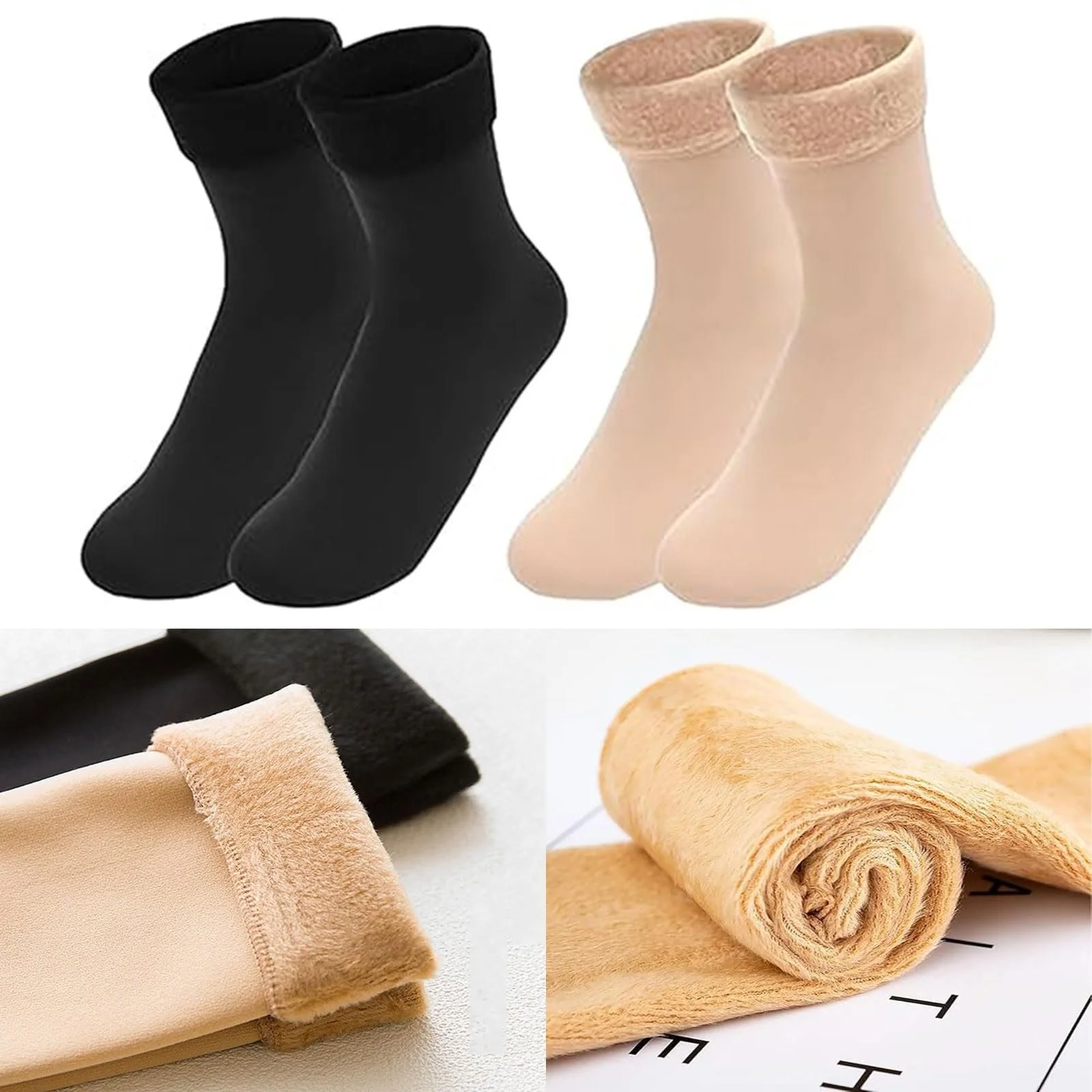 Теплі жіночі шкарпетки, Товсті зимові термошкарпетки, 2 пари, фото №3