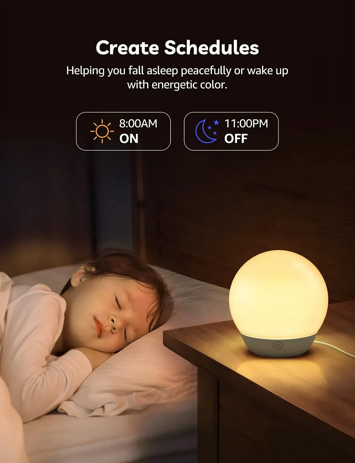 Настільна лампа світлодіодна розумна Aigostar Bluetooth з димуванням сумісна з Alexa набір з 2 шт., фото №5