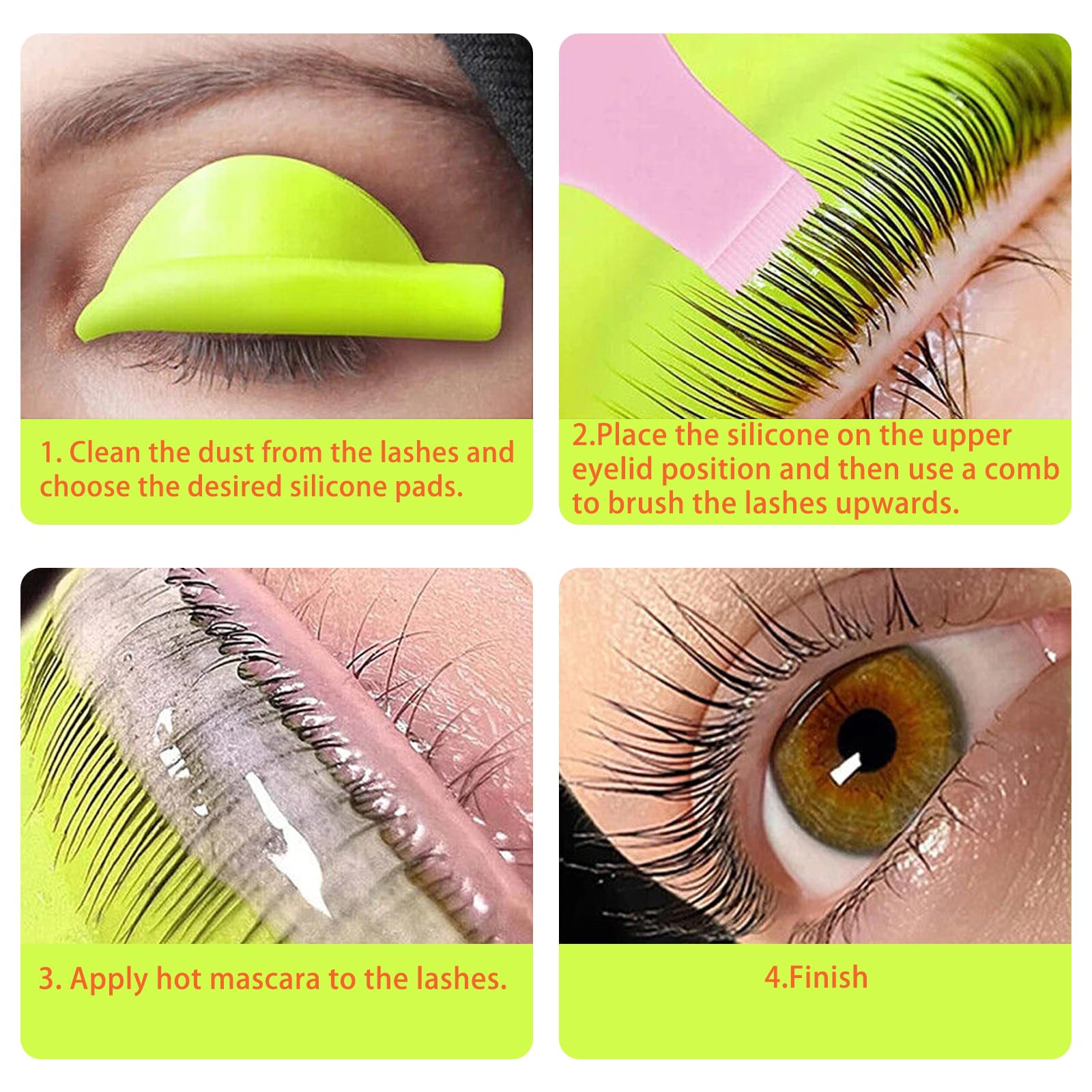 Набір Eyelash Ліфтинг pads Силіконові Lash Signs для війніги палички інструменти 2 комплектів 5 розмірів, фото №5