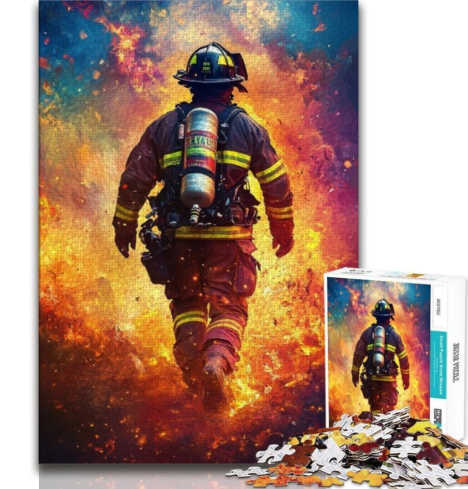 Пазл Пожежна машина 1000 елементів 26 x 38 см, фото №1