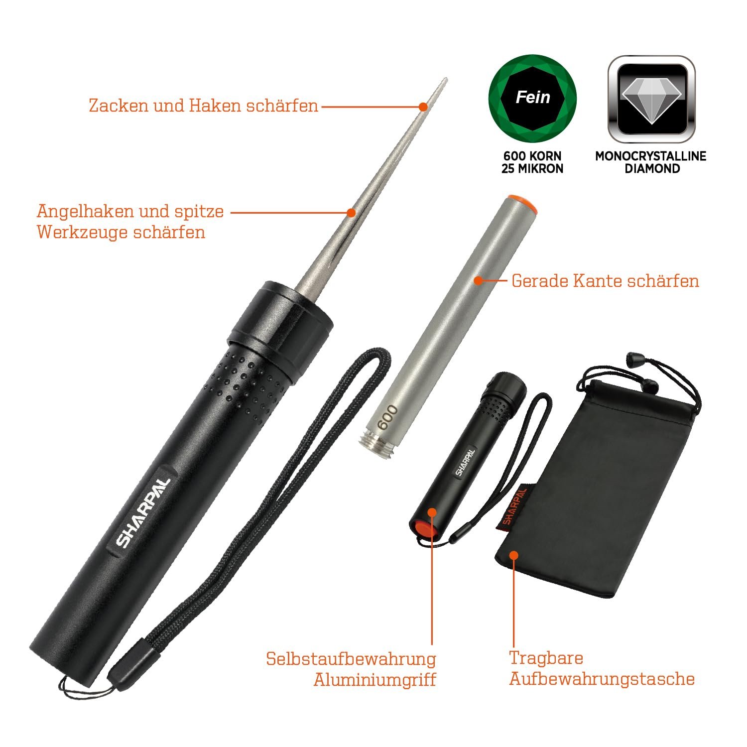 Точилка для ножей SHARPAL 178N Алмазная 3-в-1 для пил и серрейторов 600 грит, фото №2