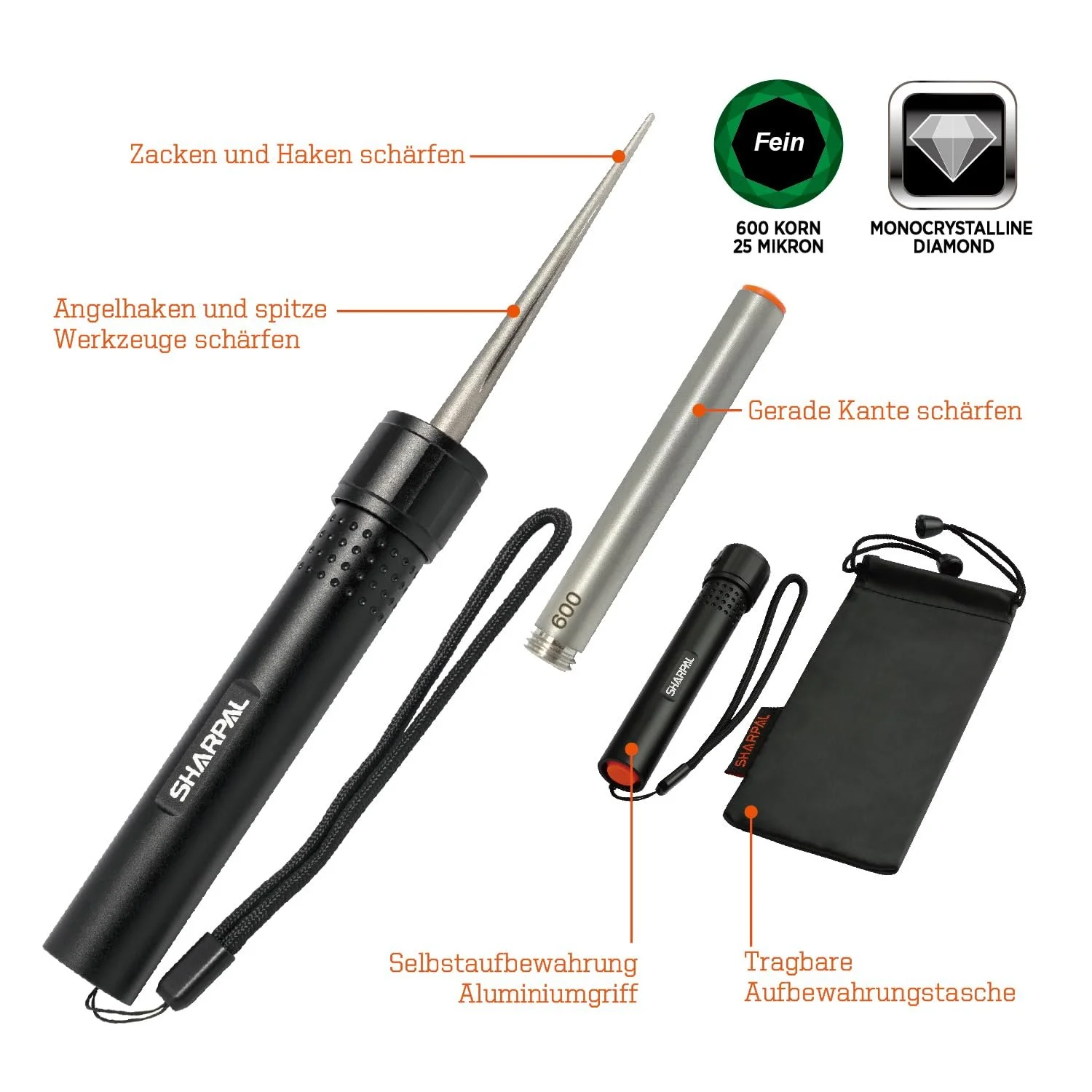 Точилка для ножей SHARPAL 178N Алмазная 3-в-1 для пил и серрейторов 600 грит, фото №2