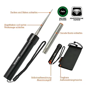 Точило для ножів SHARPAL 178N Алмазна 3-в-1 для пилок та серрейторів 600 грит synthetic.ua - Фото 1