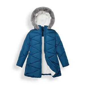 Зимове пальто з капюшоном Sunny Sprout для дівчат - зимова пухова куртка для дівчат з теплою флісовою підкладкою - Фото 1