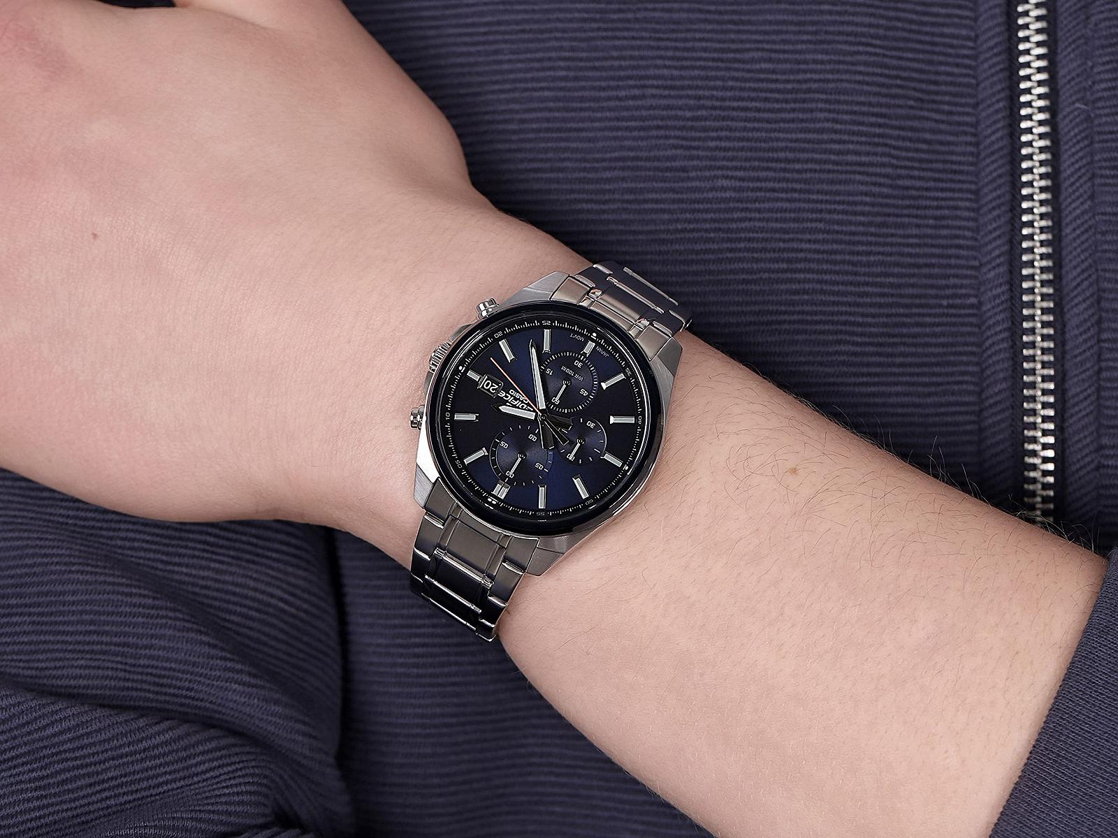 Годинник Casio Unisex Chronograph Quartz EFV-610DB-2AVUEF Сталевий срібний, фото №5