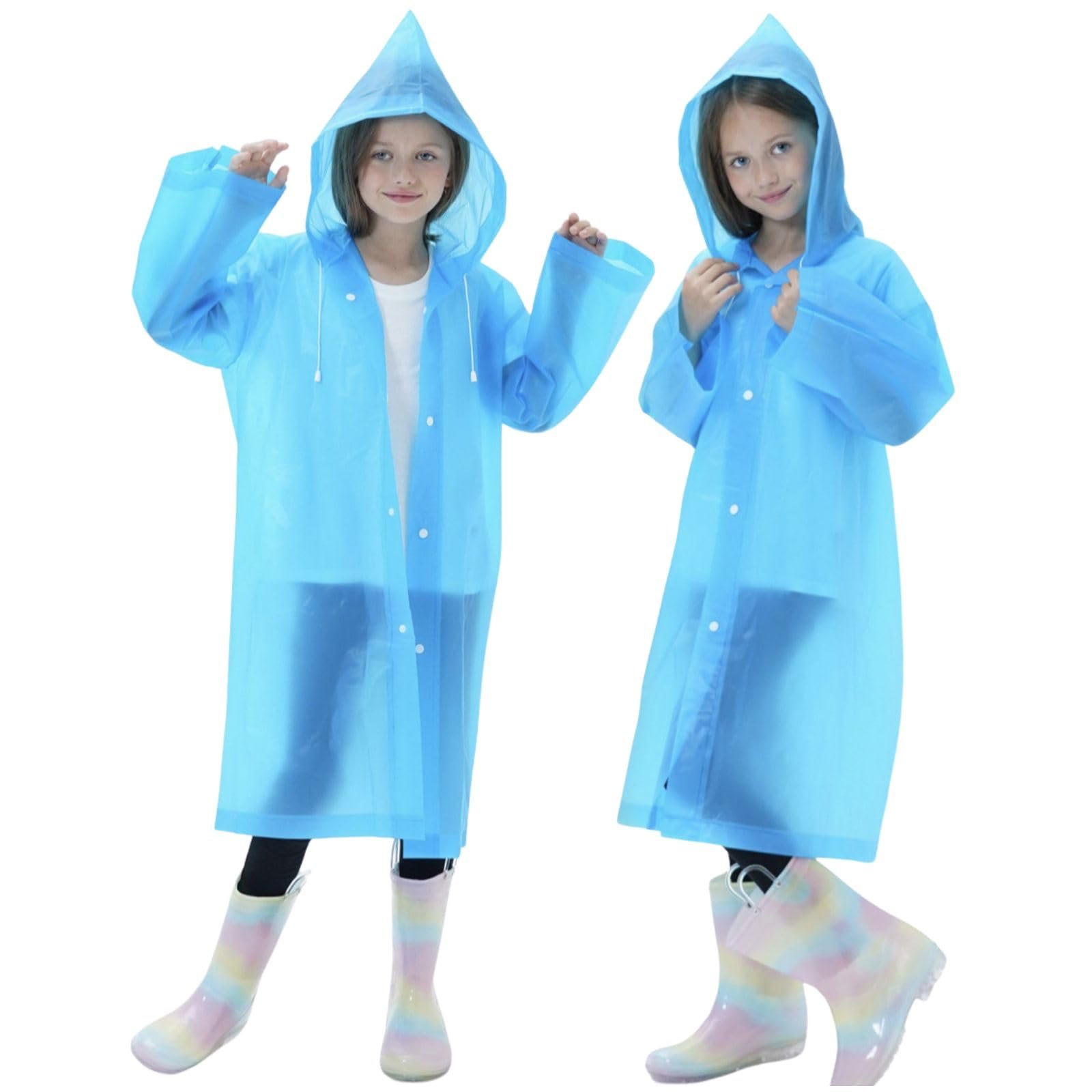 Детская водонепроницаемая куртка One Size Подходит всем детям ростом от 100 до 160 см (от 4 до 12 лет), дождевой плащ, различные цвета, фото №1