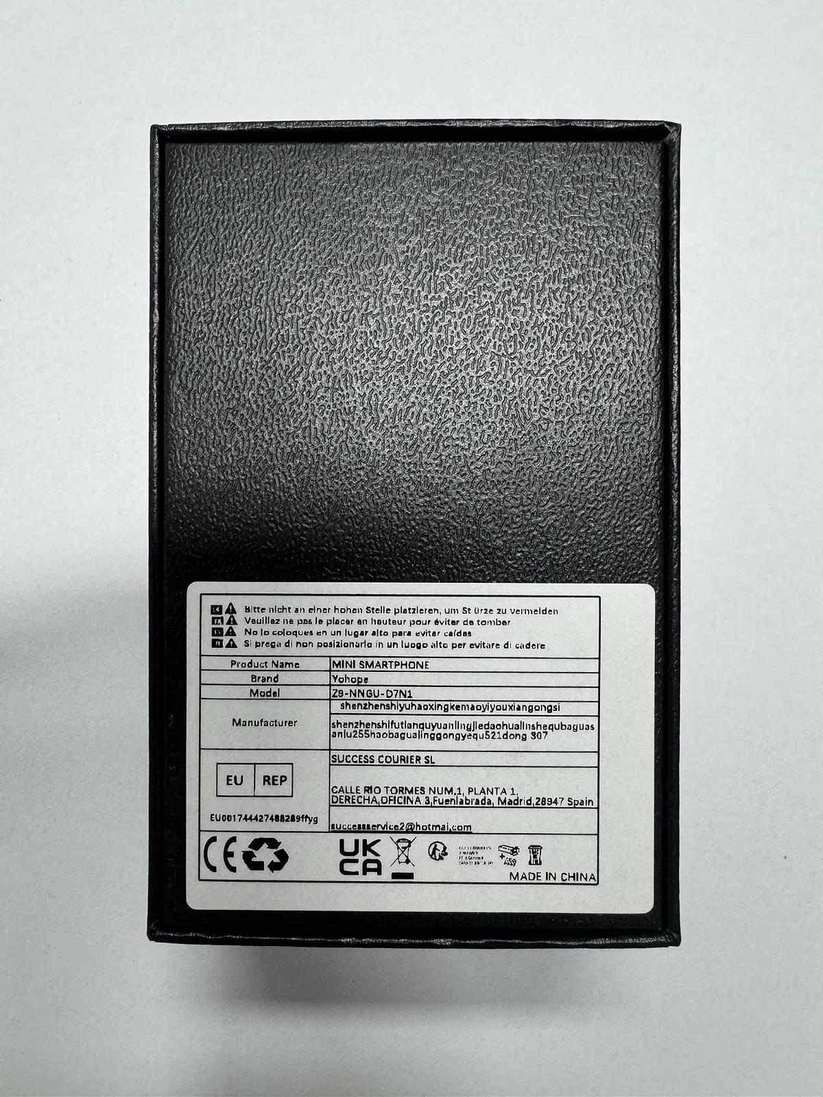 Міні-смартфон YOHOPE 4G 3.88 дюйма HD Dual SIM 1950 mAh Face ID Blue, фото №9