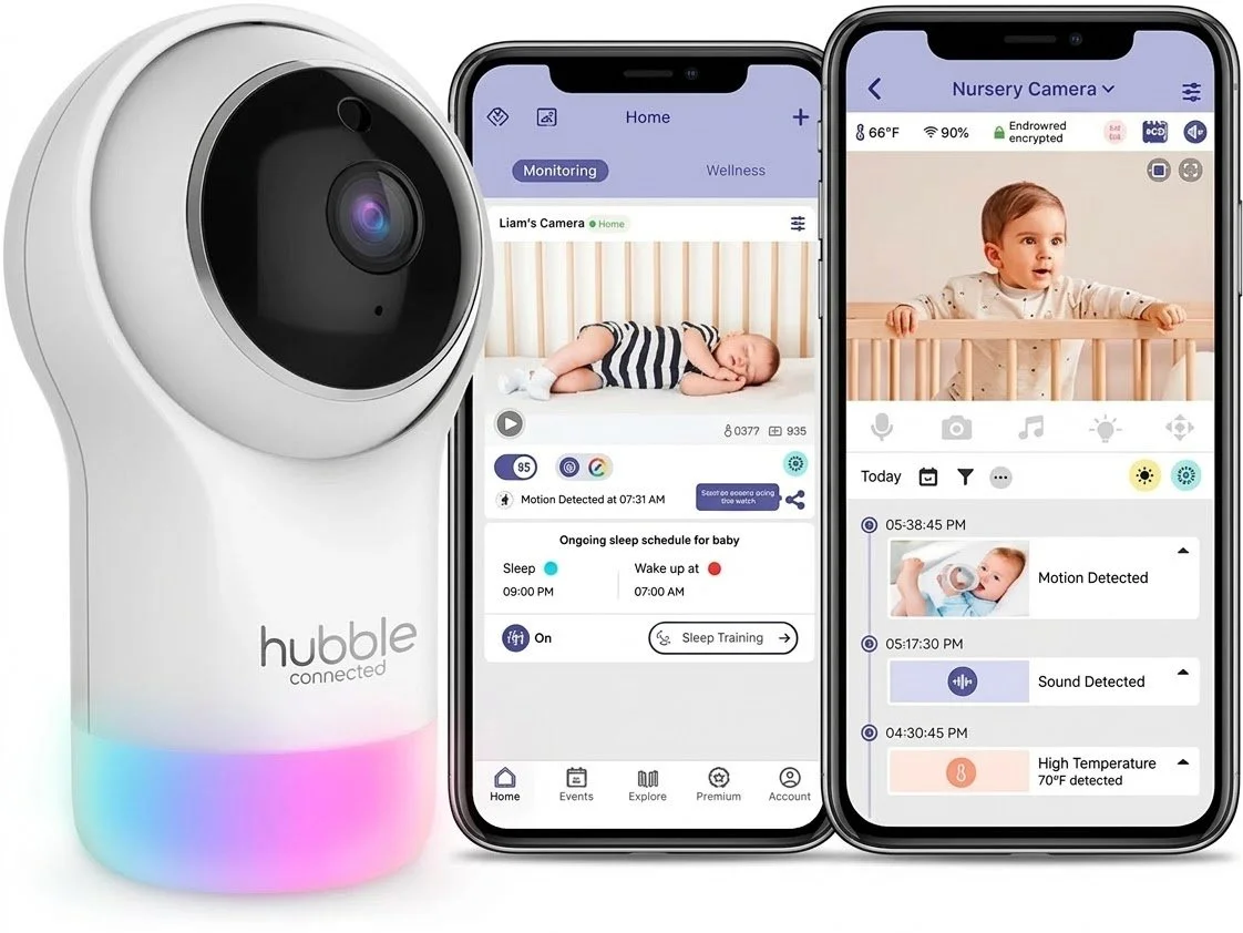 Відеоняня Hubble Connected Nursery Pal Glow / Wi-Fi / 1080p / Нічник, фото №1 Відеоняня Hubble Connected Nursery Pal Glow / Wi-Fi / 1080p / Нічник, фото №1