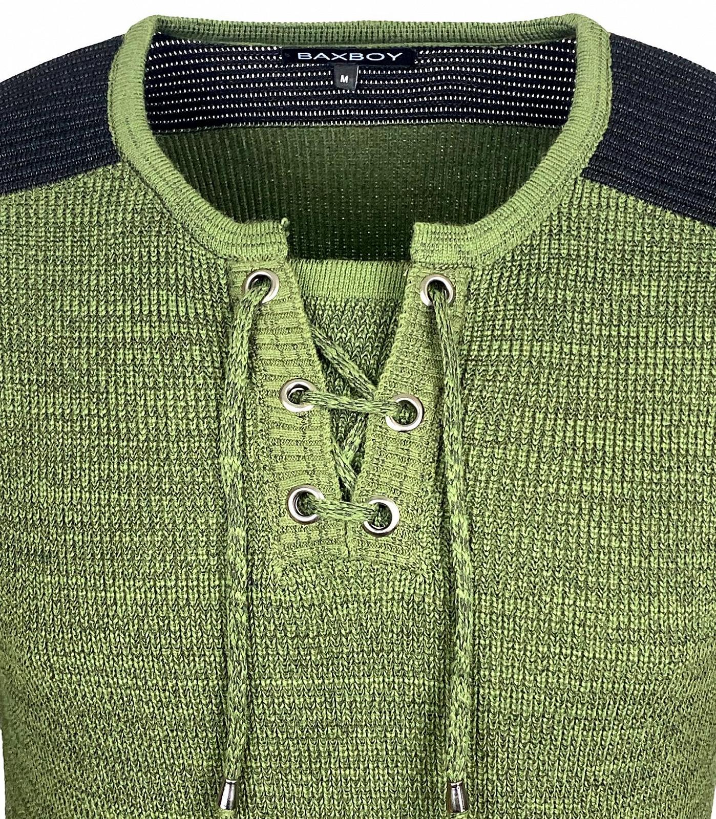 Джемпер Baxboy Slim Fit з V-подібним вирізом BB-52205 Чорний, фото №3