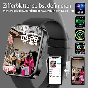 Смарт-часы с возможностью совершения звонков через динамик, 1,7-дюймовый сенсорный экран, прямое соединение с Bluetooth-наушниками, беспроводные, хранение музыки, поддержка Whatsapp, фитнес-трекер, измерение кровяного давления, монитор сердечного ритма, шагомер, спортивные часы, черные цена на synthetic.ua - Фото 1 Смарт-часы с возможностью совершения звонков через динамик, 1,7-дюймовый сенсорный экран, прямое соединение с Bluetooth-наушниками, беспроводные, хранение музыки, поддержка Whatsapp, фитнес-трекер, измерение кровяного давления, монитор сердечного ритма, шагомер, спортивные часы, черные synthetic.ua - Фото 1