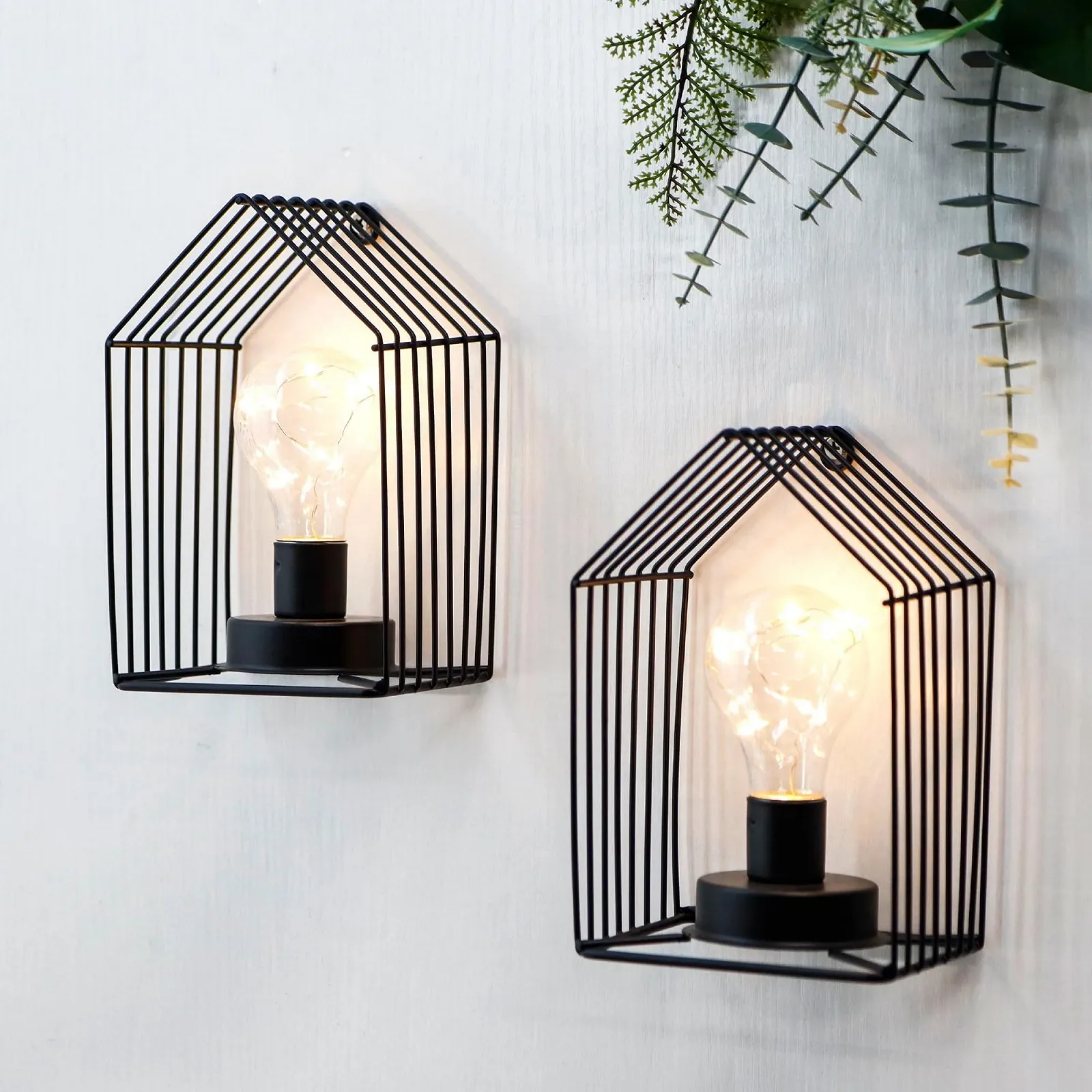 Настільна лампа JHY DESIGN Vintage 16 см Таймер 6 годин Чорна вежа (2 шт), фото №1