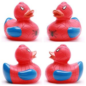 Резиновая игрушка Утка Spiderman synthetic.ua - Фото 1
