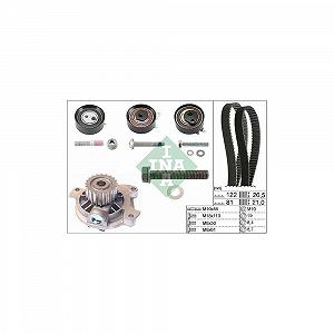 Водяной насос + комплект ремня ГРМ Schaeffler INA 530 0483 30 для AUDI SEAT SKODA VW - Фото 1