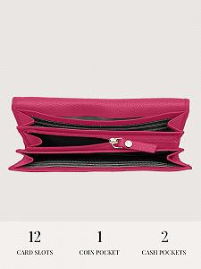 Гаманець Lazarotti Bologna LZ03025 Classic Standard size hot pink - Фото 1