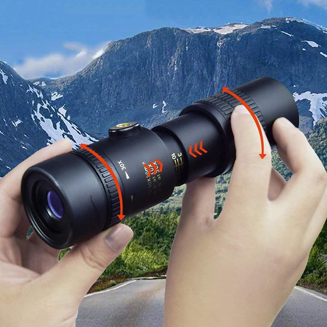 Монокуляр DERBUT Retractable Compact 50x60 High Power BAK4 Prism Low NightScope Waterproof з Триподом для смартфона, фото №6