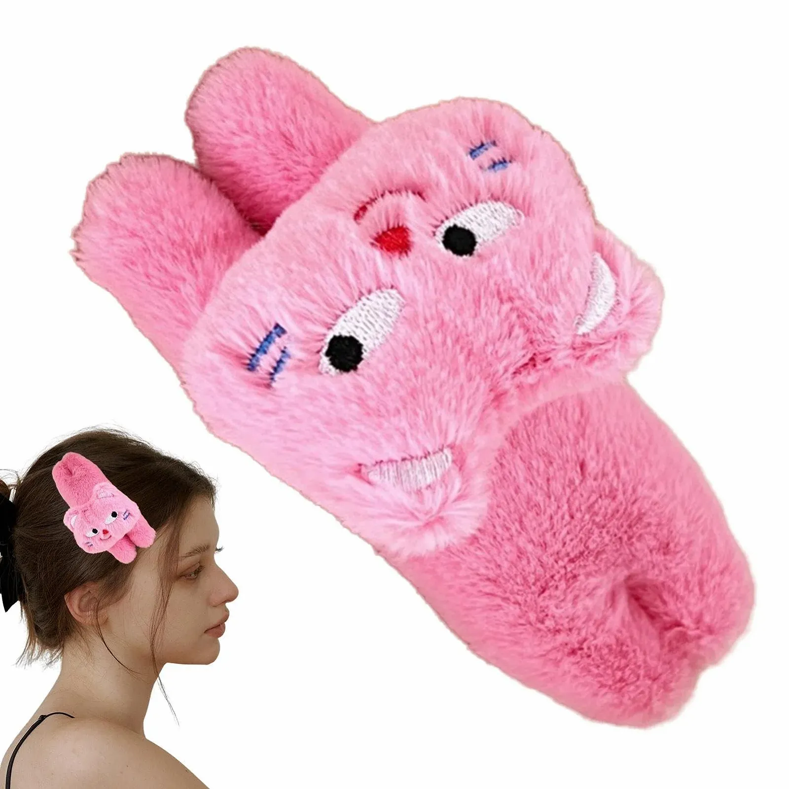 Заколка для волос Плюшевая для кошек Модная Милая Животное Аксессуары для волос, фото №8