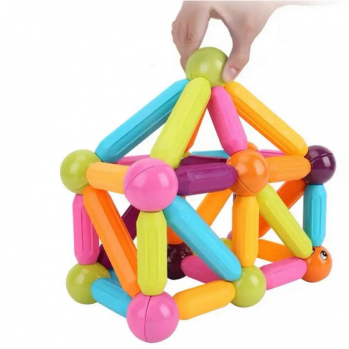 Магнитный конструктор 26 палочек 10 шариков SKY Magnetic Sticks Развивающая игрушка, фото №5