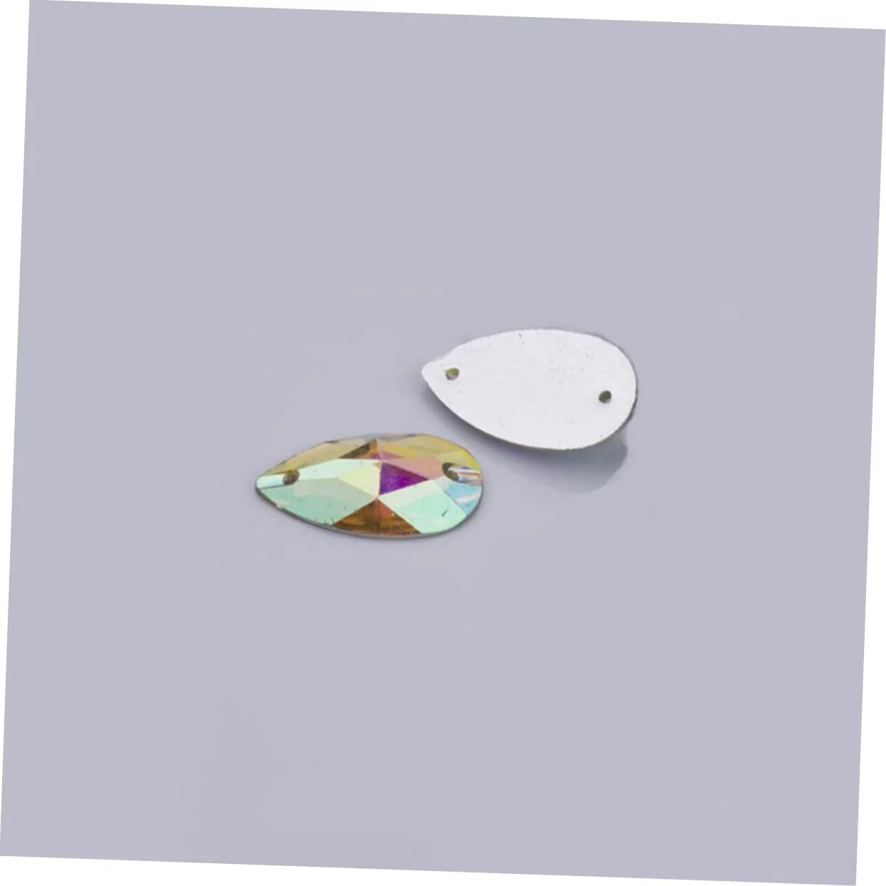 Краплі Стрази Плоскі Кристалічні Намистини FRCOLOR 100 штук, фото №2