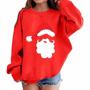 Пуловер для мальчиков/девочек 140, свитшот с графическим принтом, круглый вырез, длинные рукава, милые пуловеры с заниженной линией плеч - Фото 1