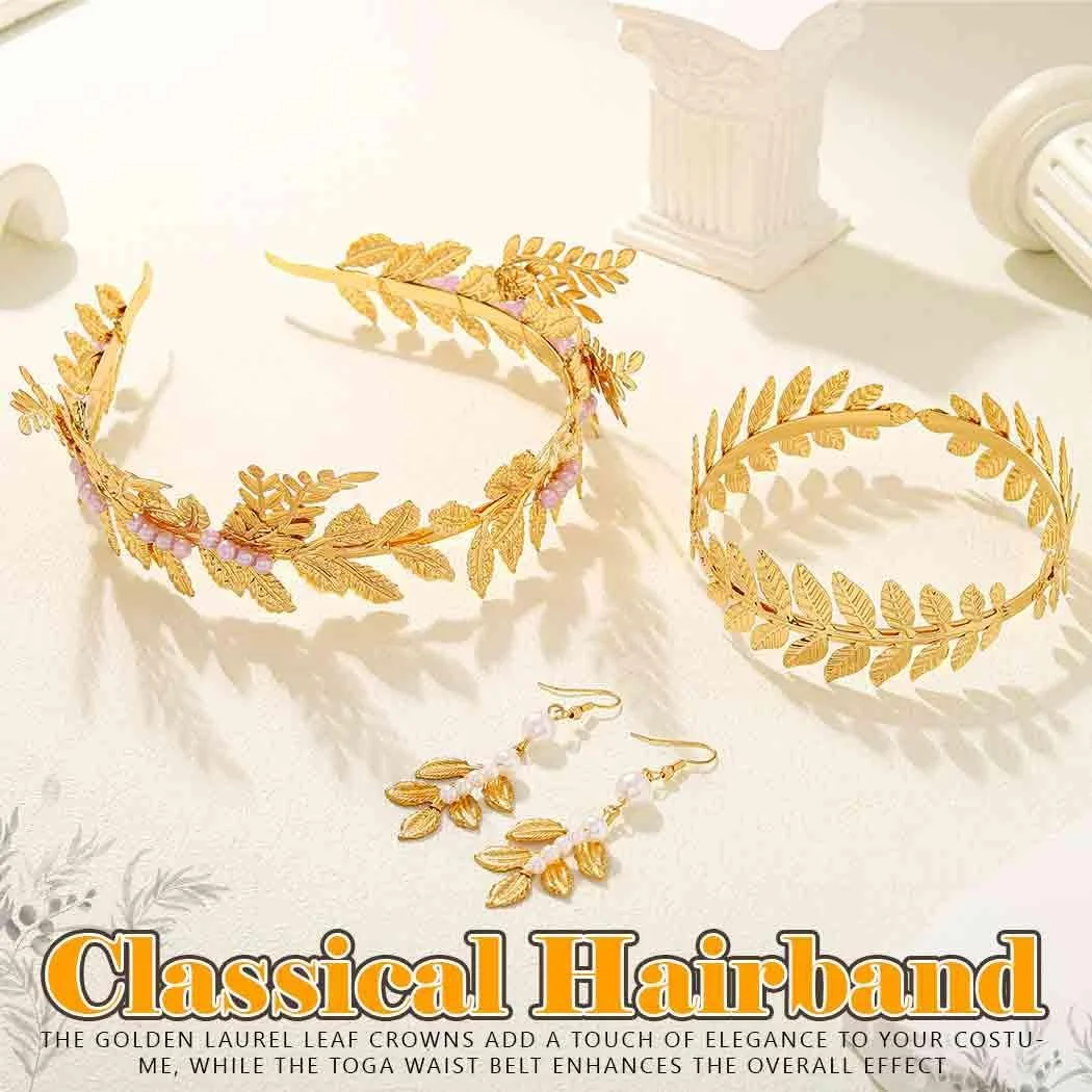 Обруч Золотой Греческий Венок Leaf Goddess Accessories, фото №5 Обруч Золотой Греческий Венок Leaf Goddess Accessories, фото №5