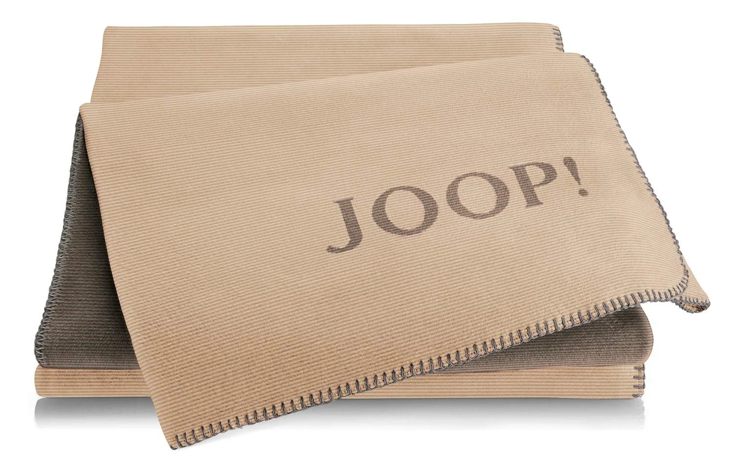 Одеяло Joop! Melange Двустороннее Смесь хлопка Бежевый / Коричневый Размер 150 x 200 см, фото №1