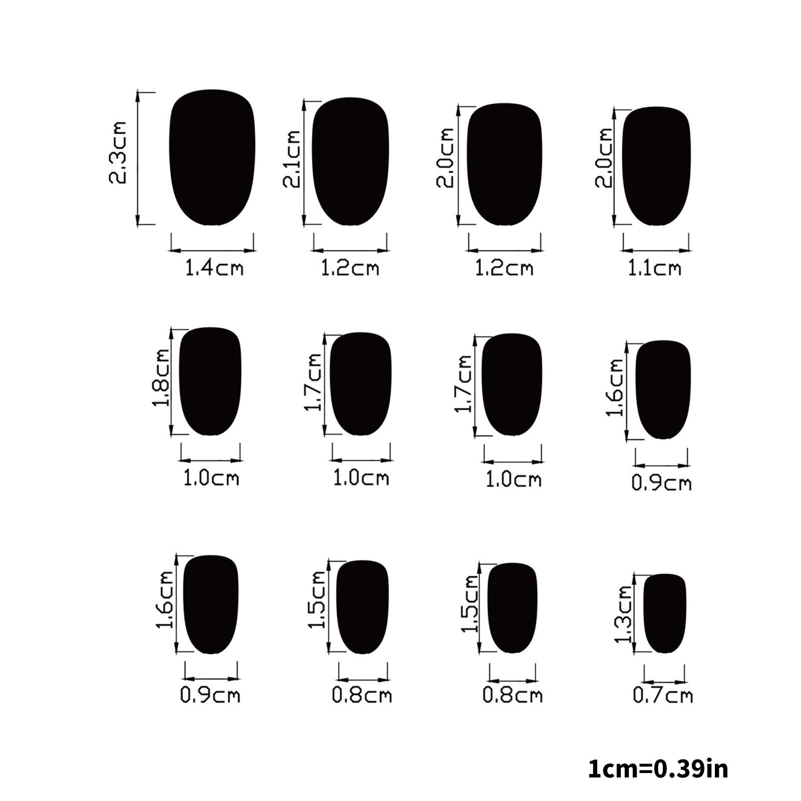 Искусственные ногти 3D Стразы Бабочка 24 шт., фото №7