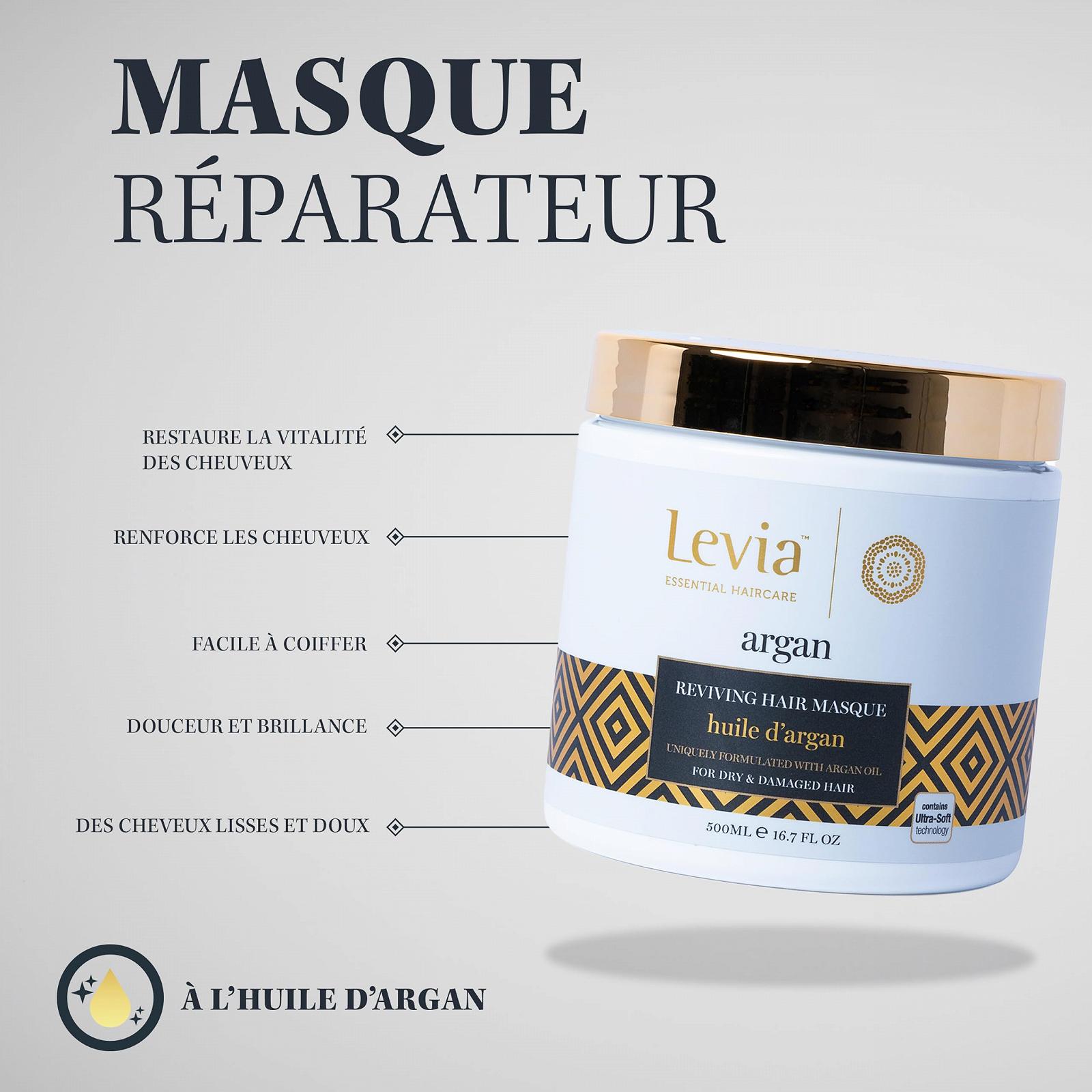 Шампунь Levia Argan 500 мл + Маска 500 мл, фото №4 Шампунь Levia Argan 500 мл + Маска 500 мл, фото №4