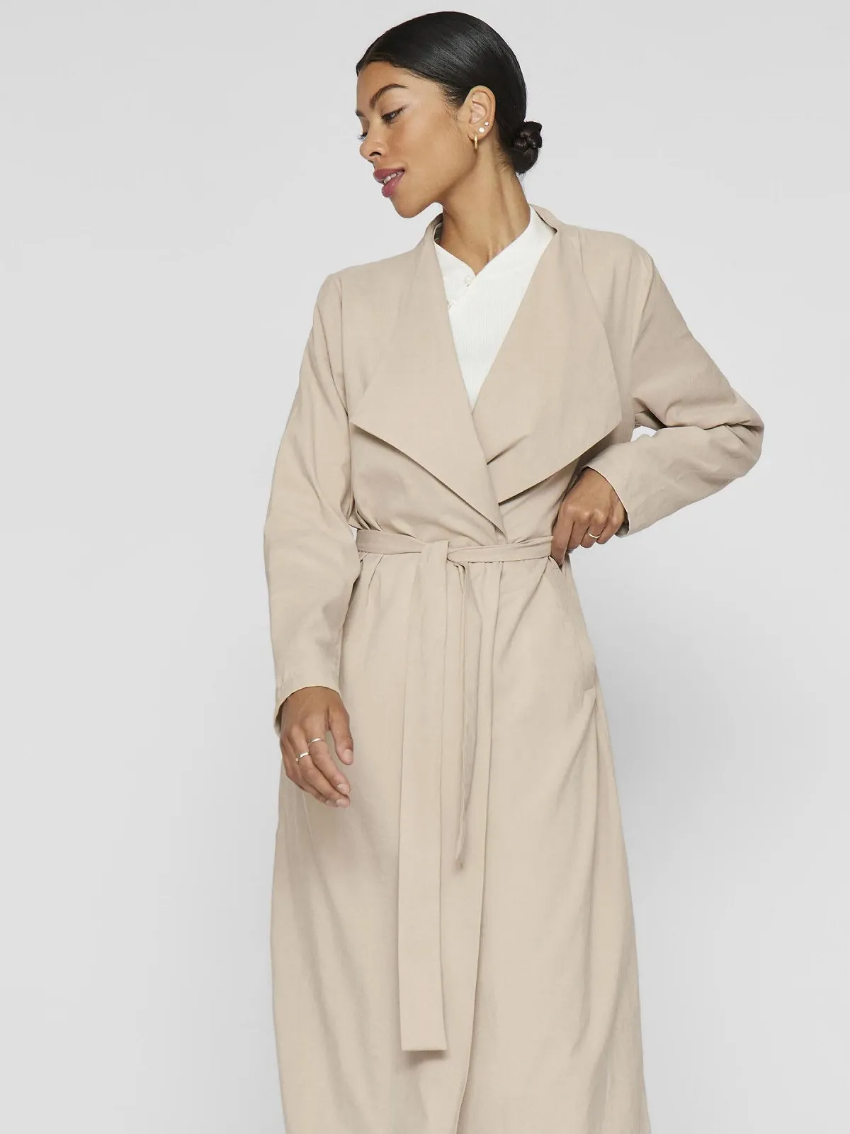 Тренч Vila Vilanni L/S Long Trench Coat Noos, фото №7 Тренч Vila Vilanni L/S Long Trench Coat Noos, фото №7